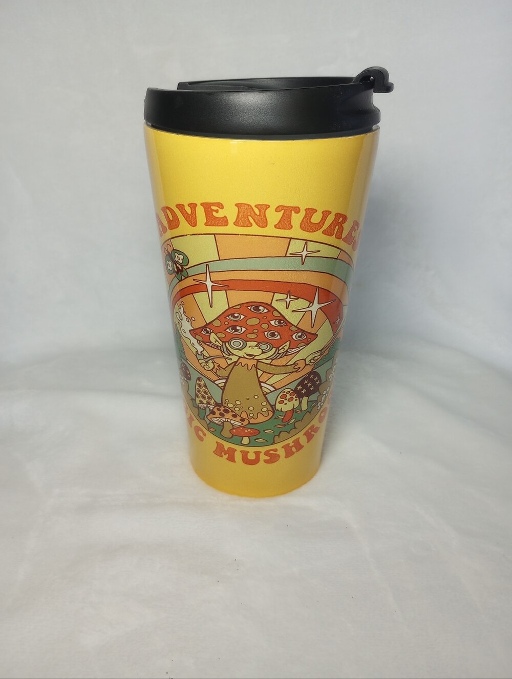 Retro Coffee Mug Adventures Of Magic Mushroom Cottagecore Boho Hippie Travel Cup
